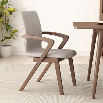 Промышленный белый обеденный стул для мероприятий в скандинавском стиле из массива дерева, балкон, стул для спальни, игровая миниатюра Silla Comedor, мебель для дома