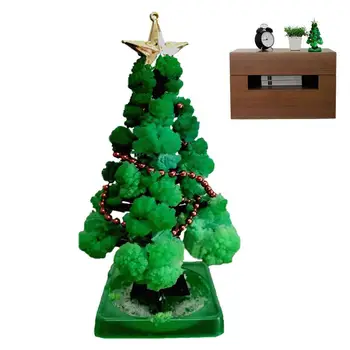 Рождественская елка для выращивания кристаллов, Бумажная елка, Набор для выращивания кристаллов своими руками / Украшения, игрушки для украшения, Интересные развивающие игрушки и детали.