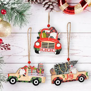 Рождественский орнамент на автомобильную тематику, красочные рождественские украшения в виде гномов, многоразовый праздничный декор, принадлежности для вечеринок на Рождественскую елку