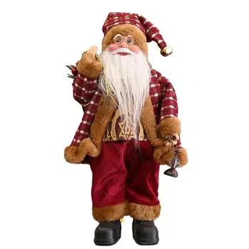 Рождественское украшение, Статуэтка куклы Санта-Клауса, Рождественский орнамент, Домашний рюкзак, Украшение офиса, Кукла Санта-Клауса, Игрушка