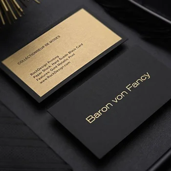 Роскошный край из золотой фольги, изготовленный на заказ, печать собственного логотипа, цена по прейскуранту завода-изготовителя, визитная карточка