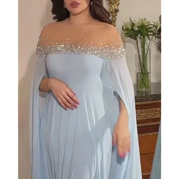 Сексуальное платье с открытыми плечами и высокой талией, длинное платье с бриллиантами и жемчугом на выпускной, Элегантное летнее Сетчатое Корсетное вечернее платье для женщин 2023
