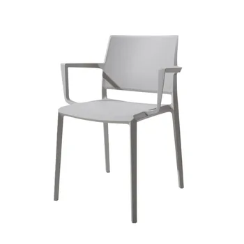 Скандинавские Пластиковые обеденные стулья, Современная гостиная, Обеденные стулья без подлокотников с хорошей спинкой, Минималистичная Белая мебель для дома Cadeira