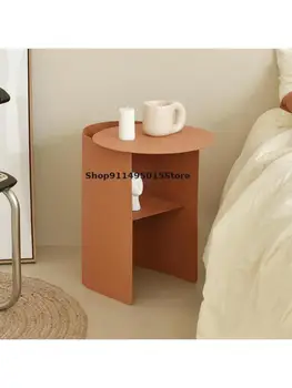 Скандинавский Прикроватный столик Современный Минималистичный Прикроватный шкаф для хранения в комнате Персонализированный Дизайн Оранжевый Стол для хранения