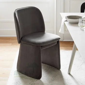 Современные обеденные стулья с скандинавским акцентом, Расслабляющая спинка табурета, Обеденные стулья для гостиной, туалетный столик, Роскошная мебель YX50DC