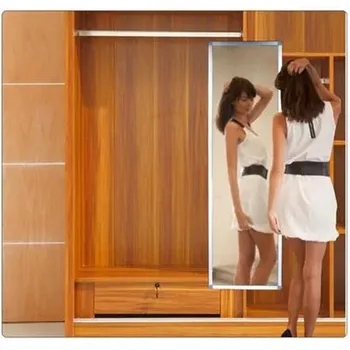 Современный шкаф-купе раздвижного дизайна для спальни с зеркальной дверцей