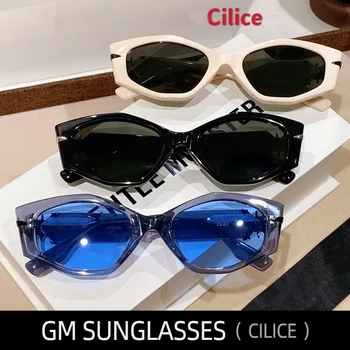 Солнцезащитные очки Cilice GENTLE GM Для женщин Мужские Черные очки Cat eye MGlasses Spy Fashion Негабаритный Роскошный дизайнерский бренд Jennie