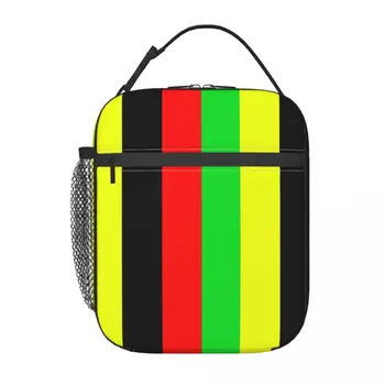 Студенческая школьная сумка для ланча Rasta Jamaica Raggae, Оксфордская сумка для ланча для офиса, путешествий, кемпинга, термоохладитель, ланч-бокс
