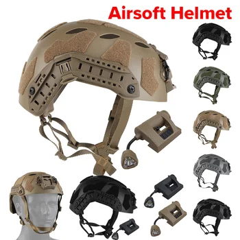 Тактический шлем Army Air Soft Тактический быстрый военный шлем с подсветкой для защиты от военных игр в страйкбол и пейнтбол на открытом воздухе