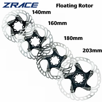 Тормозной ротор велосипеда ZRACE с сильным тепловыделением, плавающий ротор 160 мм, 180 мм, 203 мм, дисковый тормоз MTB