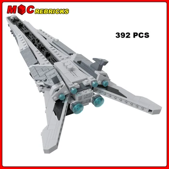 Транспортная модель эсминца класса Terminus серии MOC Space War, сборка кирпичей, строительные блоки, игрушки для мальчиков, рождественские подарки для детей