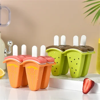Форма для мороженого с крышкой В форме арбуза, Форма для мороженого своими руками, Форма для мороженого замороженного сока, молока, Кухонные инструменты для приготовления мороженого