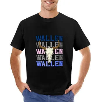 Футболка с черепом коровы Wallen Western, одежда kawaii, мужские высокие футболки