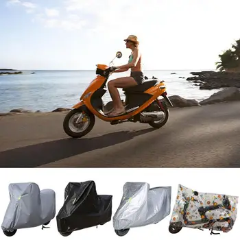 Чехол для мотоцикла со светоотражающими полосками, дождевик, защищает от пыли, тепла, ультрафиолетовых лучей, царапин, дождевик для мотоциклов